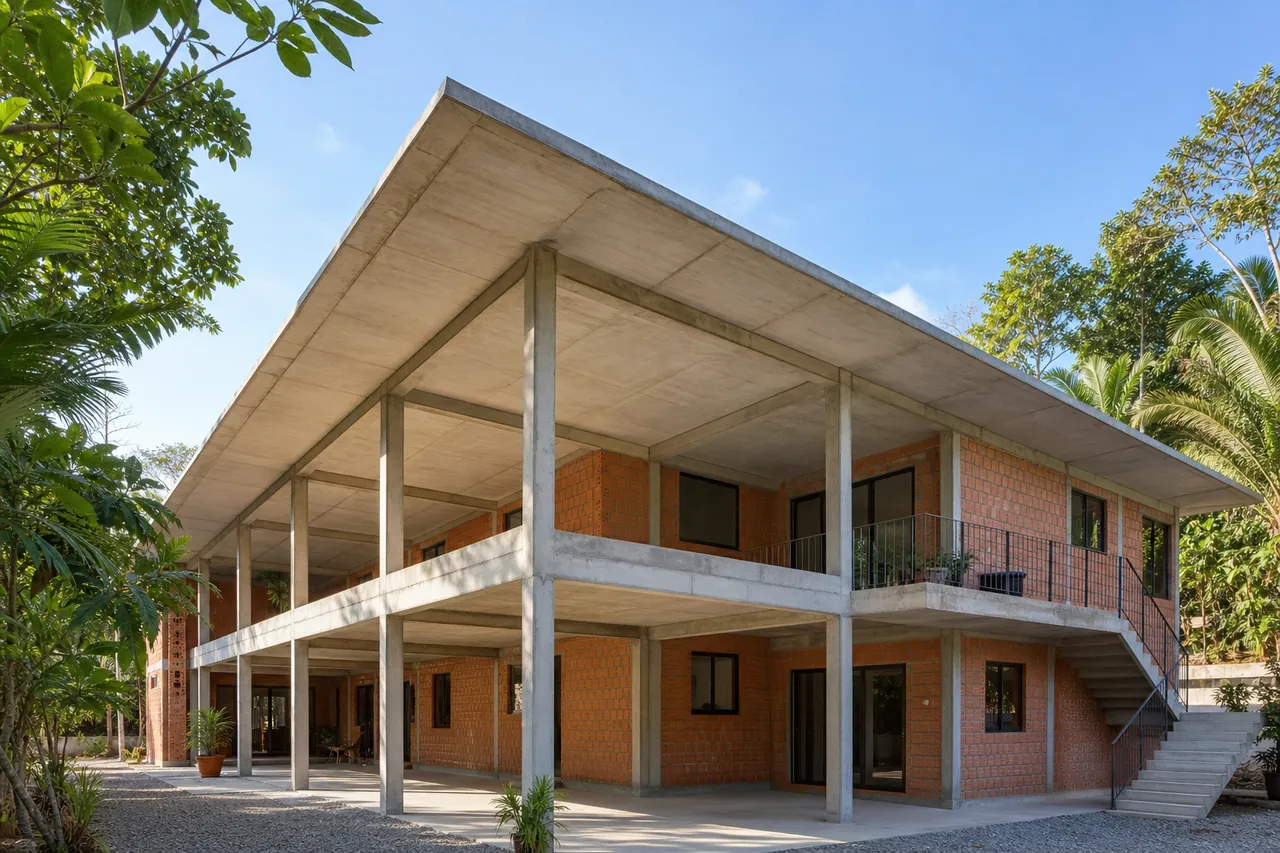Obra residencial concluída com laje Amazon Laje
